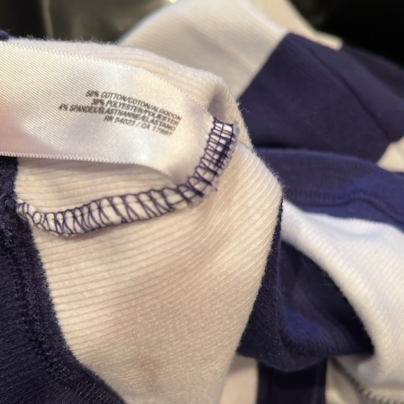 Navy & White Striped Long Tank Top - Picture 5 of 7